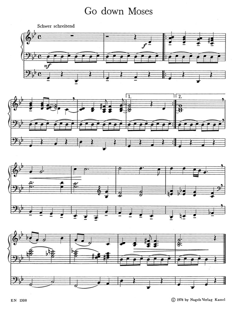 Spirituals. 25 Stuecke fuer elektronische Orgel
